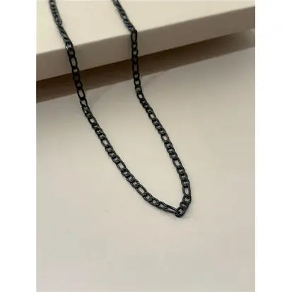 Corrente Masculina Grumet 3X1 Preta 4.6Mm/60Cm