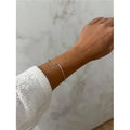 Bracelete Folheado a Ouro Branco