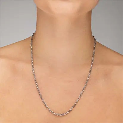 Gargantilha Feminina Elos Entrelaçados 4.9mm/40cm