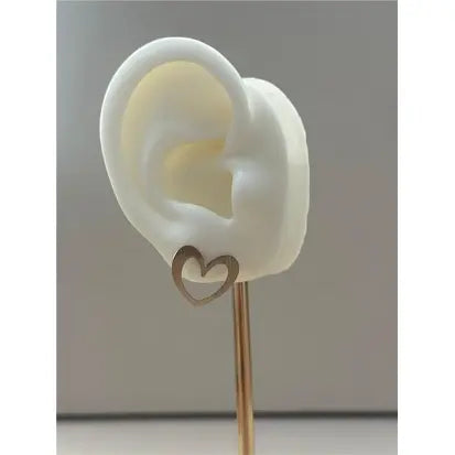 Brinco Folheado a Ouro Branco
