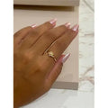 Anel Banhado a Ouro