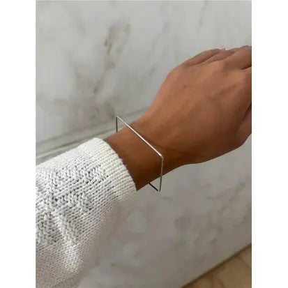 Bracelete Folheado a Ouro Branco