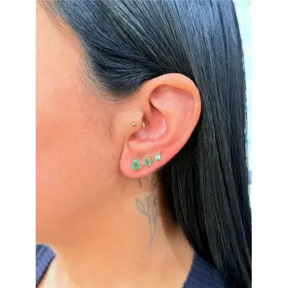 Conjunto de Brincos Folheado a Ouro