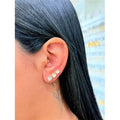Conjunto de Brincos Folheado a Ouro