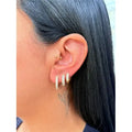 Conjunto de Brincos Folheado a Ouro